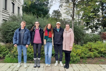 Picture showing 5 members of the SMiP cohort 2024