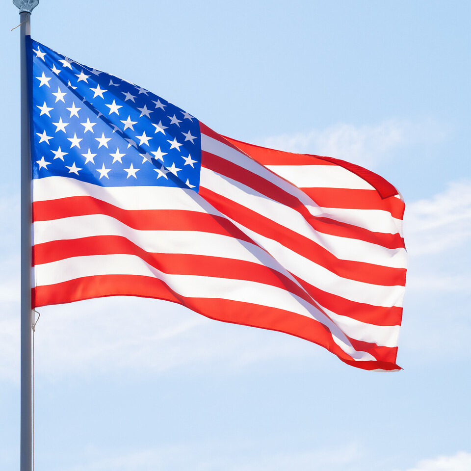 Amerikanische Flagge. 