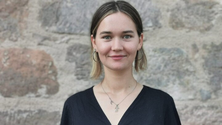 Mareike Weiß wearing a black shirt.