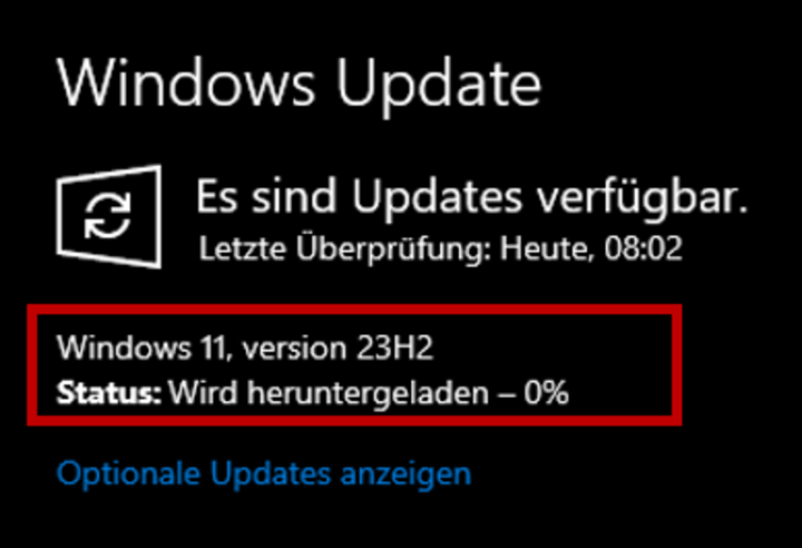 Screenshot zur Veranschaulichung des Geschriebenen