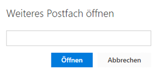 Window in which you can open another e-mail account