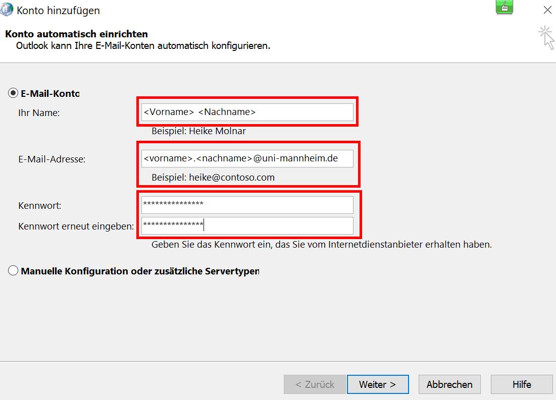 Screenshot zur Veranschaulichung des Geschriebenen