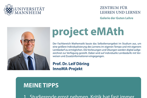 Project eMath von Professor Doktor Leif Döring.