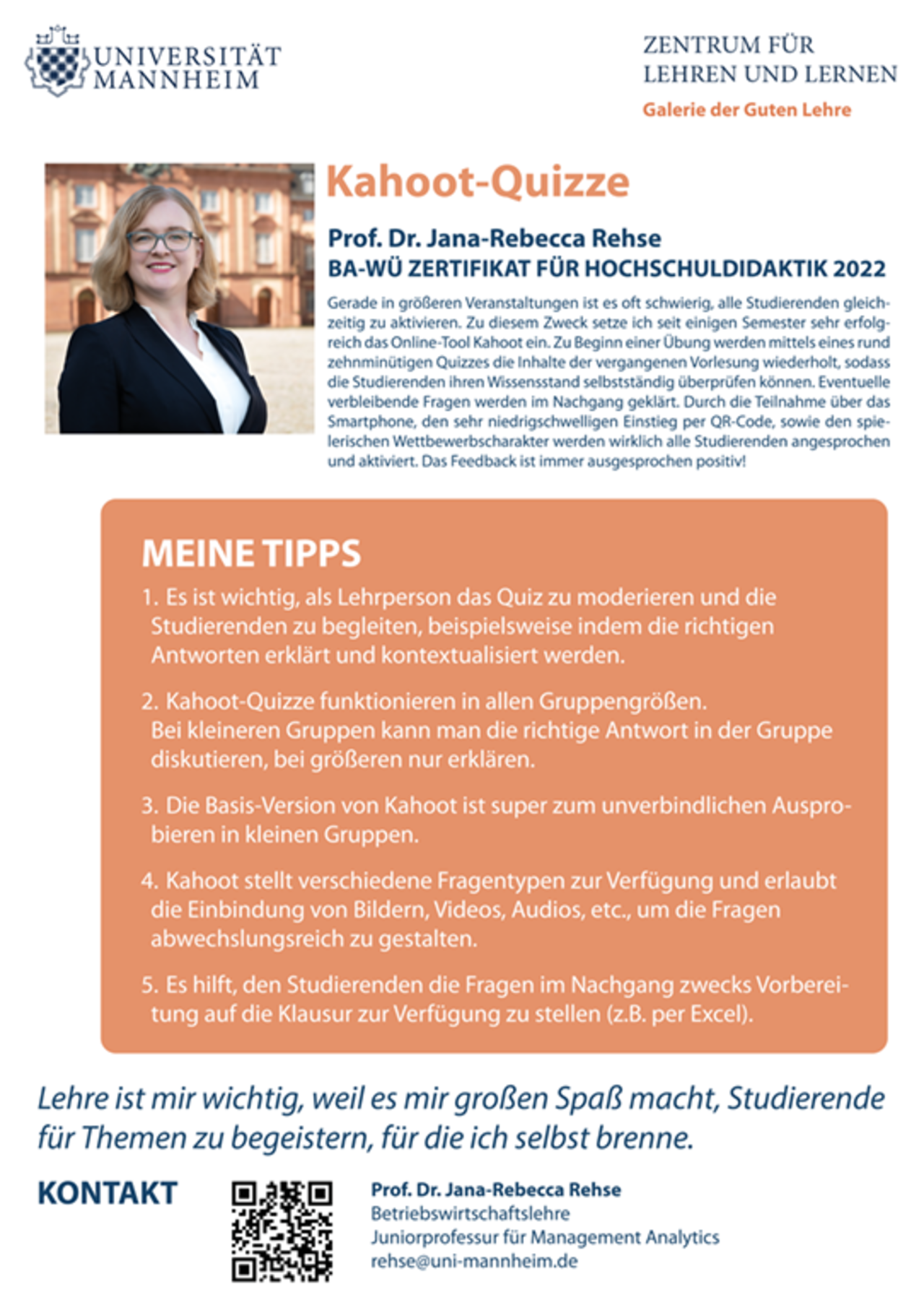 Kahoot-Quizze von Professor Doktor Jana-Rebecca Rehse.