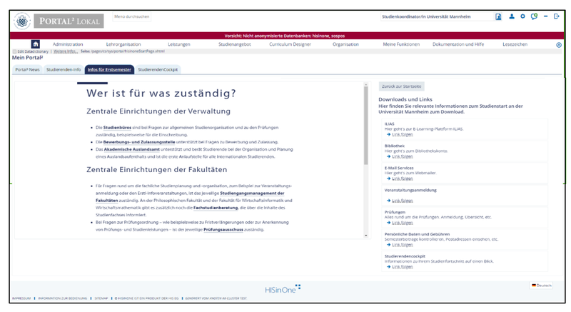Screenshot zur Veranschaulichung