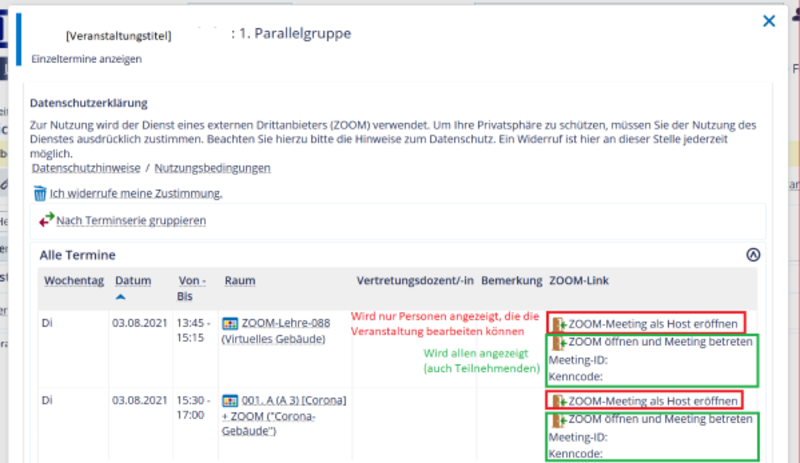 Screenshot zur Veranschaulichung