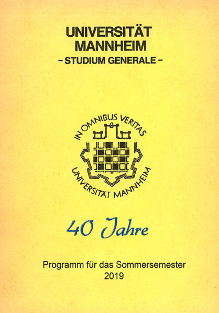Programm des FSS 2019 für das Studium Generale