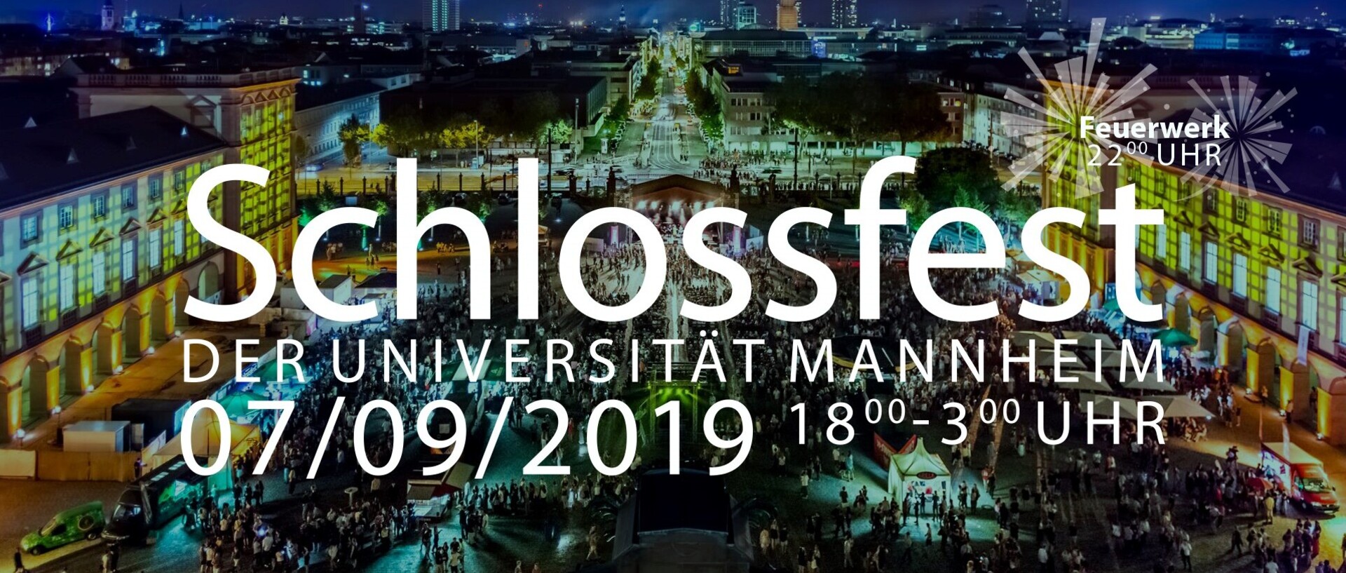 Plakat des Schlossfestes der Universität Mannheim 2019